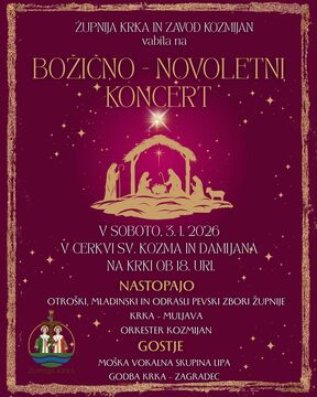 Božično novoletni koncert na Krki